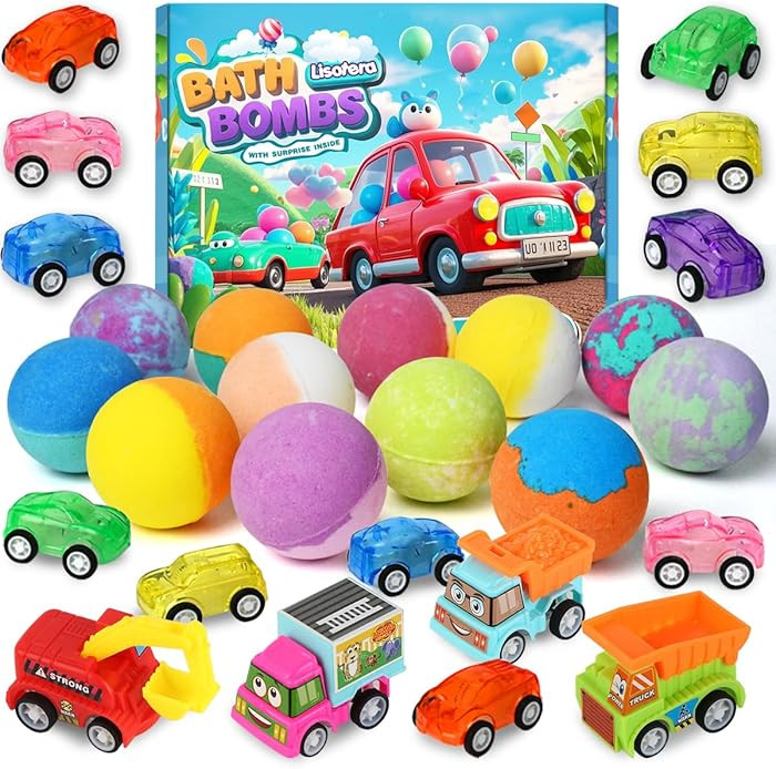 Bath Bombs for Kids with Toys Inside, Kids Bath Bombs for Boys Girls, 9-Piece Bathbomb Set Includ... | Amazon (US)
