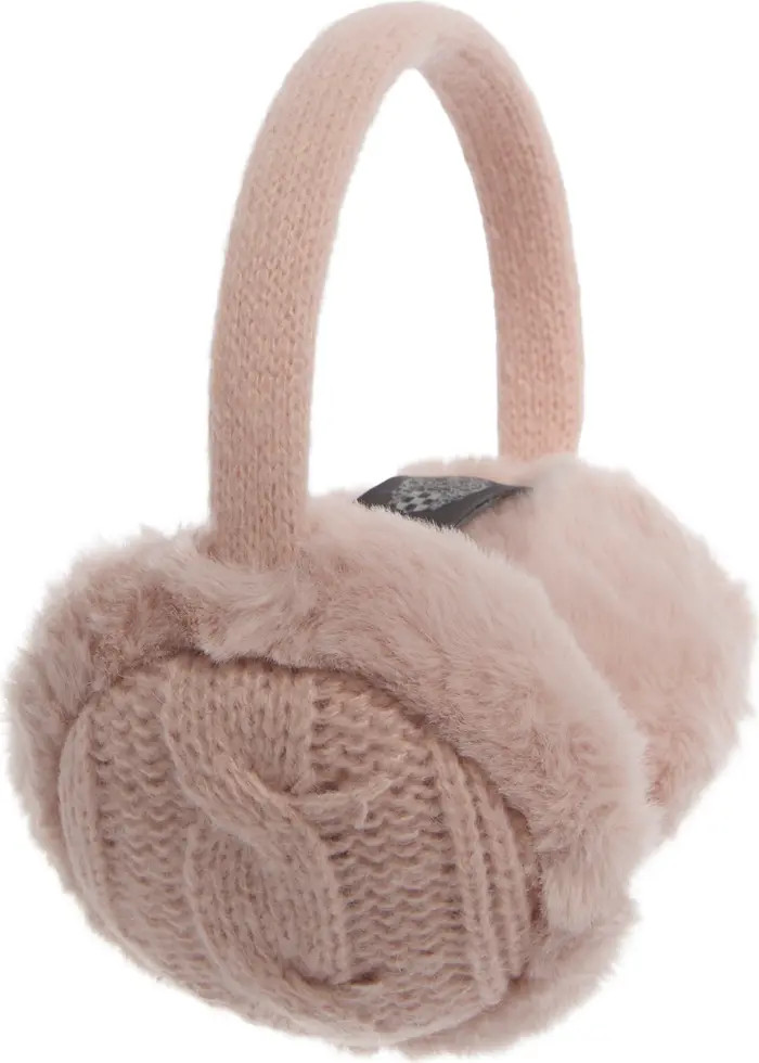 Vince Camuto Faux Fur Cable Knit Ear Muffs | Nordstromrack | Nordstrom Rack