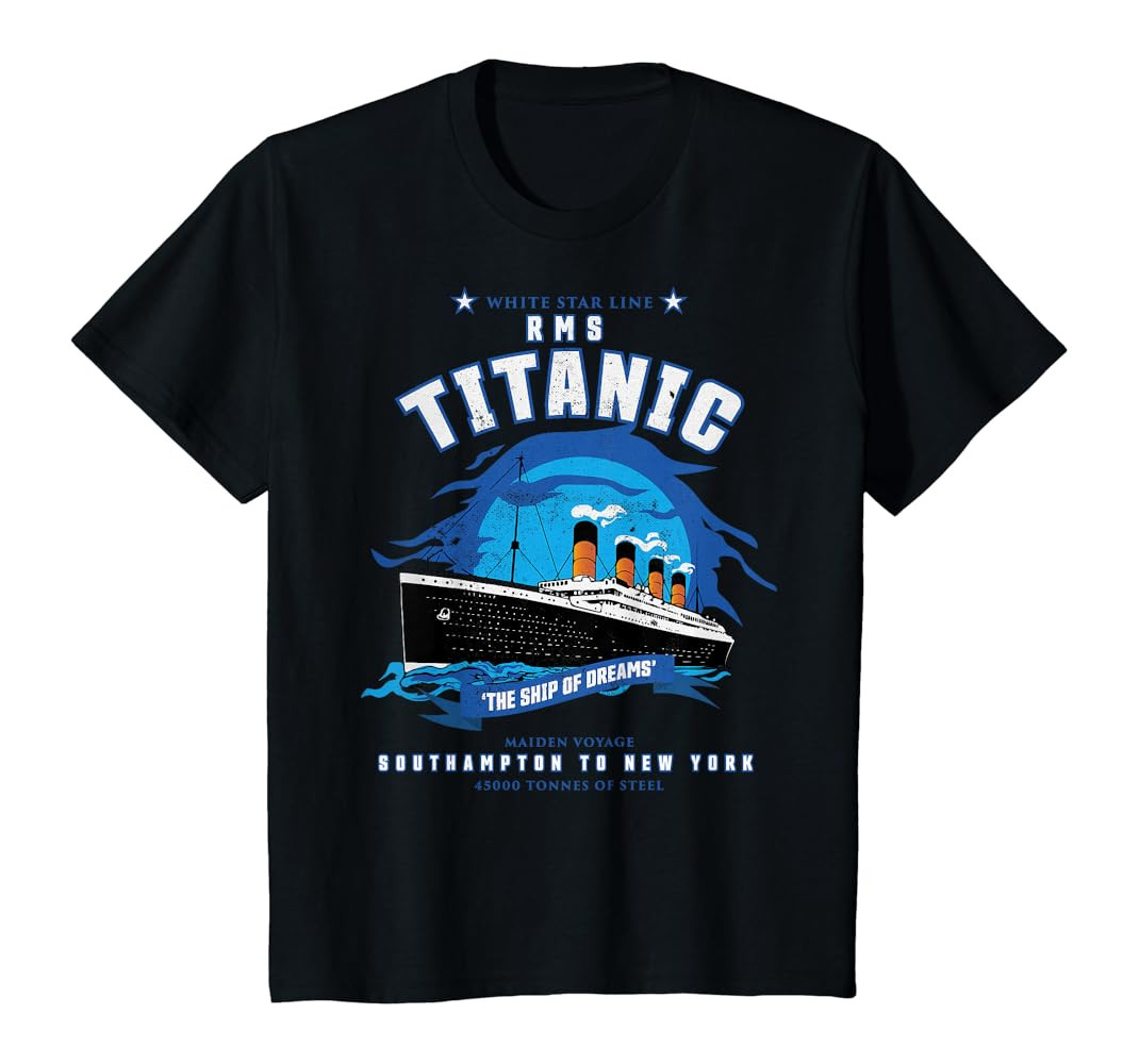 White Star Line RMS Titanic "The Ship of Dreams" Gift T-Shirt | Amazon (US)