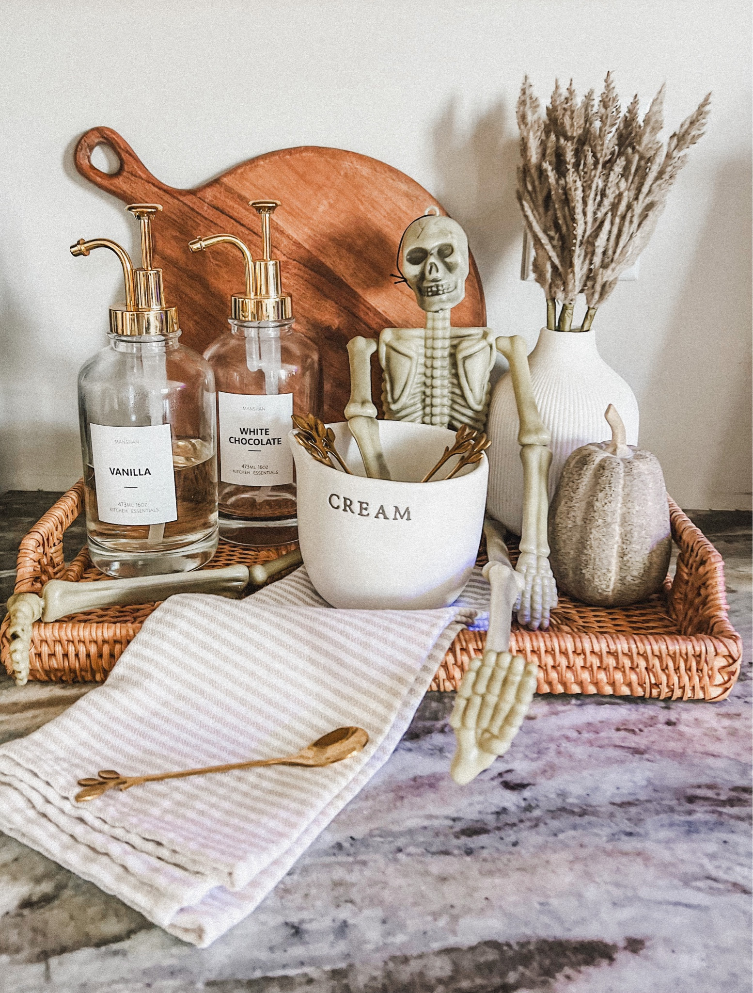 Hocus pocus I need coffee to focus 💀🧹 #halloweendecor #kitchendecor #coffee #halloweenkitchendecor 

#LTKHalloween #LTKhome #LTKSeasonal