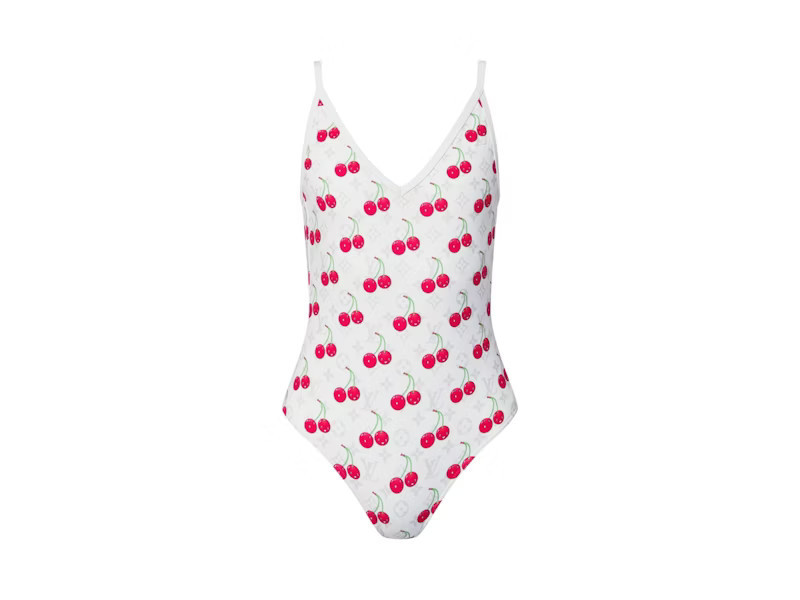 Women's Louis Vuitton x Takashi Murakami Cherry Swimsuit in White | StockX