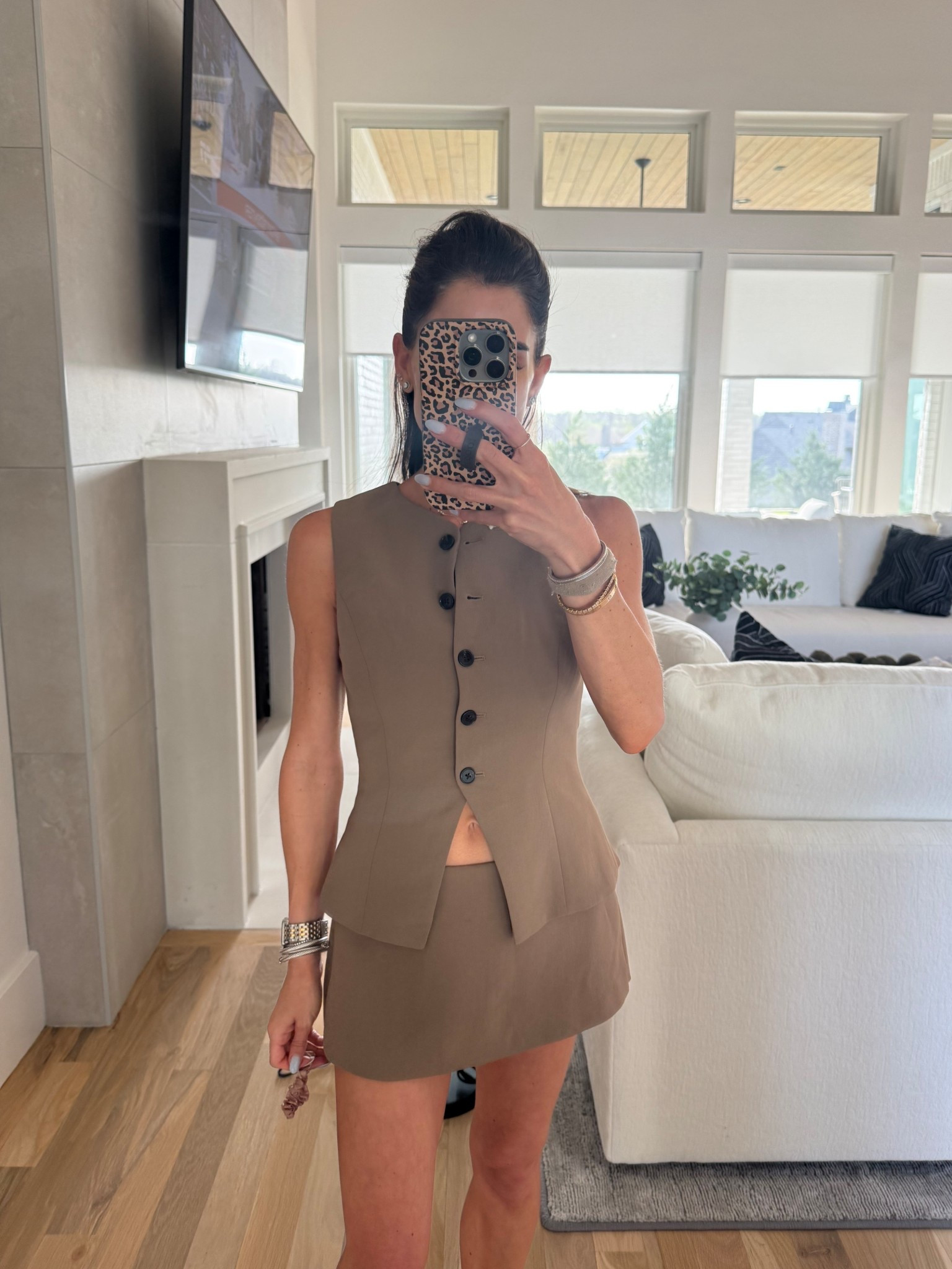 Matching set size xxs petite vest and skort 

#LTKootd #LTKPetite