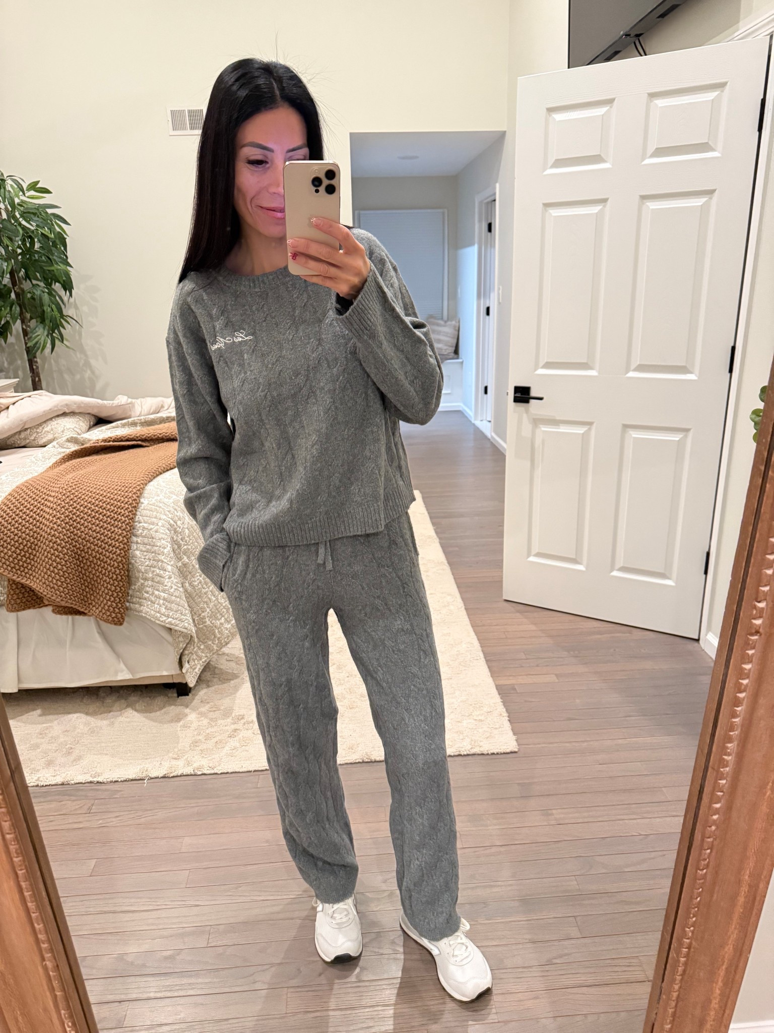 Cozy lint two piece set! Still my favorite and I wear it on repeat! Wearing size XS on pants and small on top. 

#LTKmomlife #LTKdayinmylife #LTKootd