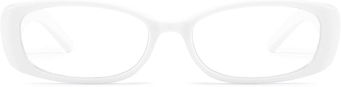 Amazon.com: DreamCalf Rectangle Fake Glasses for Women Trendy Y2K Office-Siren Blue Light Glasses... | Amazon (US)