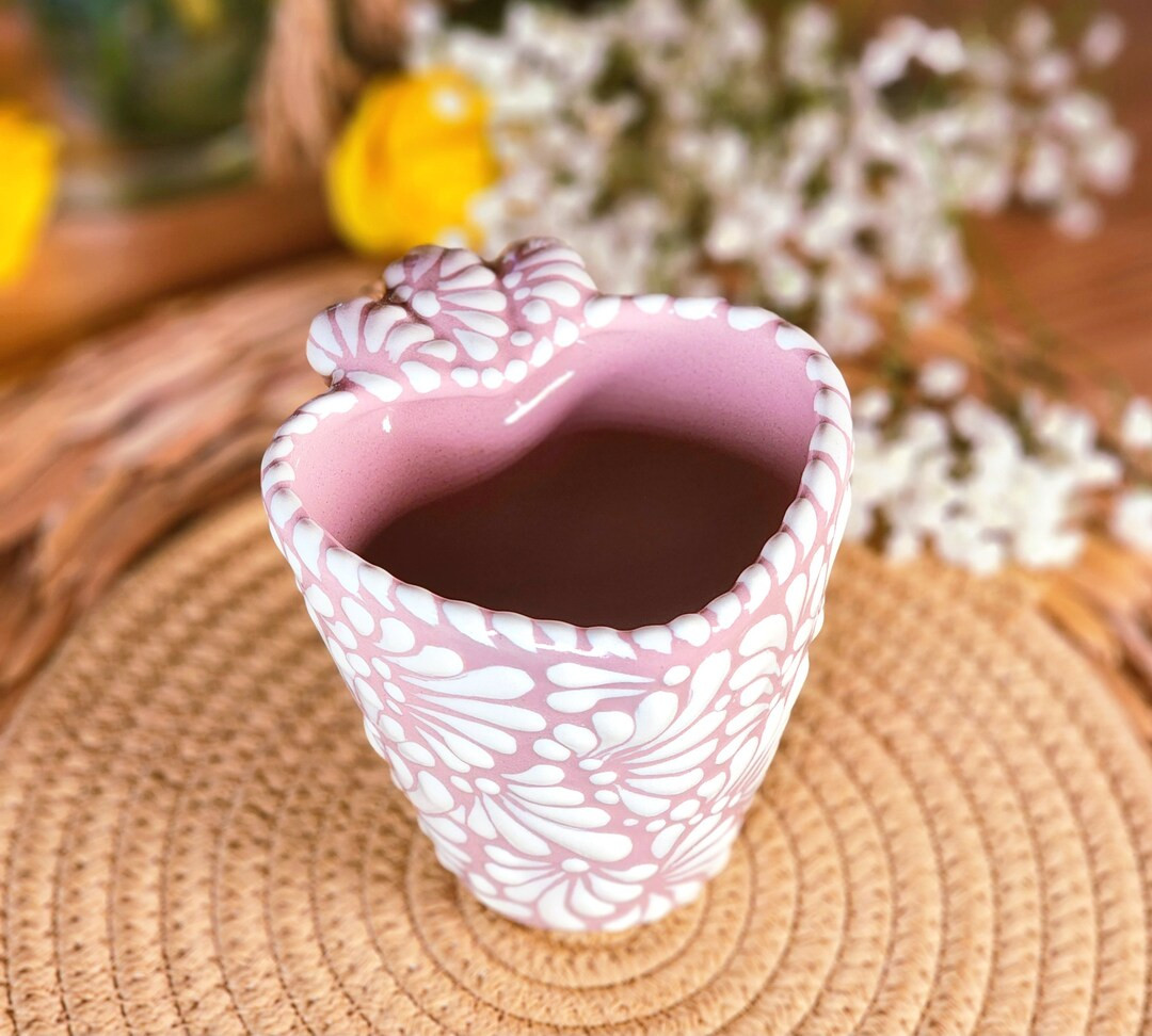 Original Mexican Talavera Barbie Pink Heart Coffee Mug 290ml - Etsy | Etsy (US)