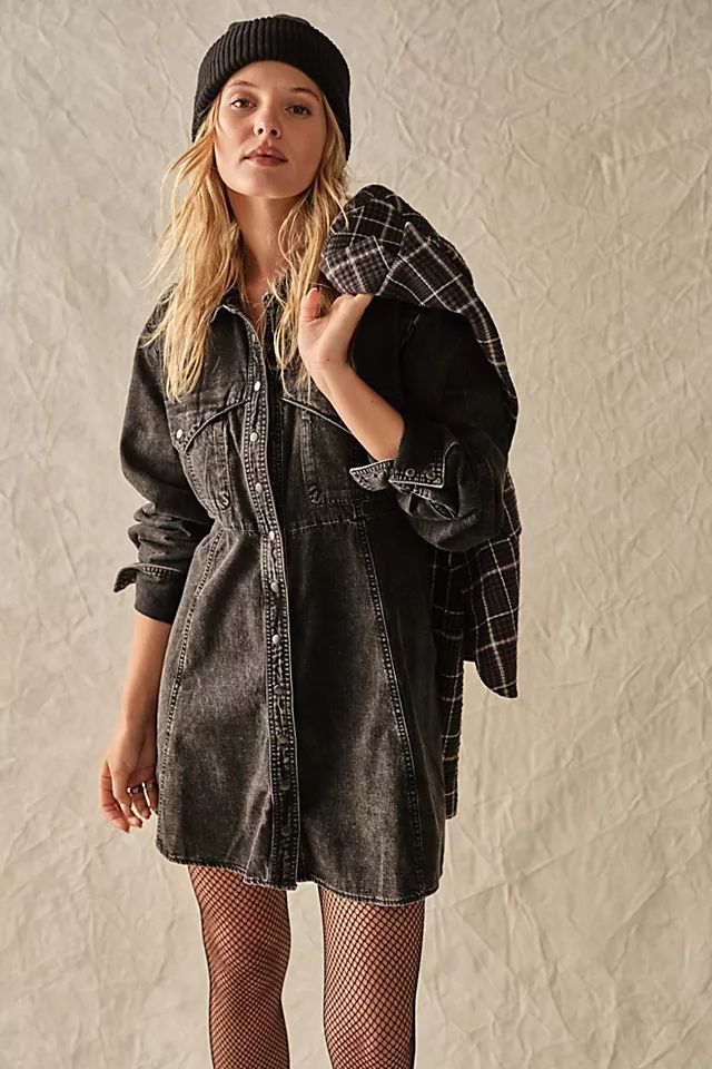 Sammi Denim Mini Dress | Free People (Global - UK&FR Excluded)