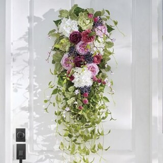 Mulberry Meadow Door Swag | Grandin Road | Grandin Road
