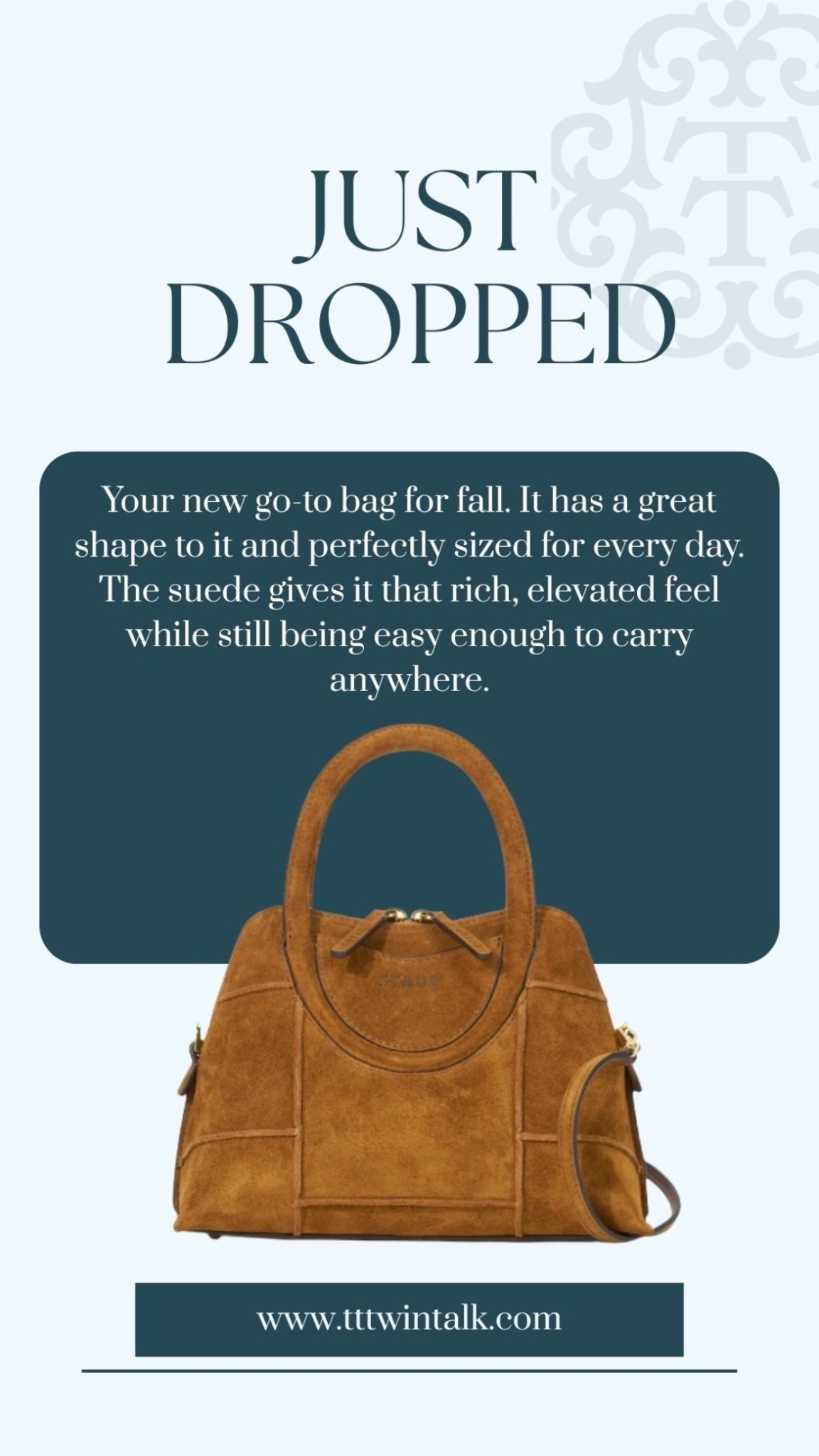 We are loving this suede bag! M

#LTKSeasonal