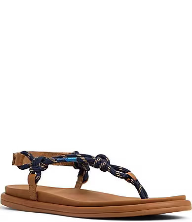 Sperry Women's Isla Corded T-Strap Flat Sandals - 11 | Dillard's