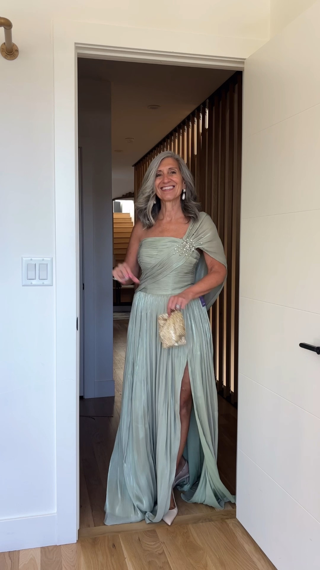🌿 The pleated one-shoulder that moves like nothing else in the room.

wedding guest dress summer

A sage metallic pleated one-shoulder gown with a brooch detail and a full skirt that flows and sweeps with extraordinary grace so you can simply be present for every single moment.

Save this for your next invitation. Share it with a friend who’s shopping. 💌

#weddingguestdress #motherofthebride #blacktiewedding #weddingseason2026 #metalgown

#LTKSeasonal #LTKOver40 #LTKWedding