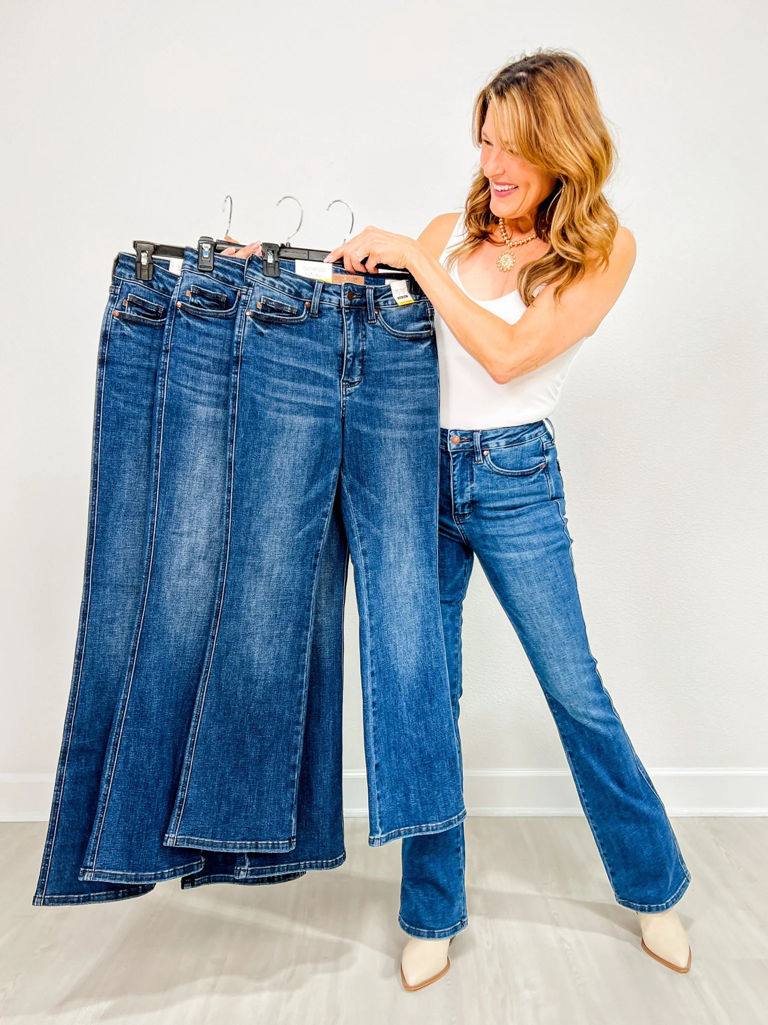 Judy Blue CLOUT CHASER High Waist Tummy Control Bootcut Jeans with Three Inseams | Emma Lou's Boutique