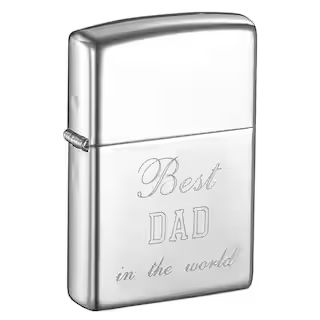 Zippo High Polish Chrome Finish Father's Day Lighter | The Home Depot