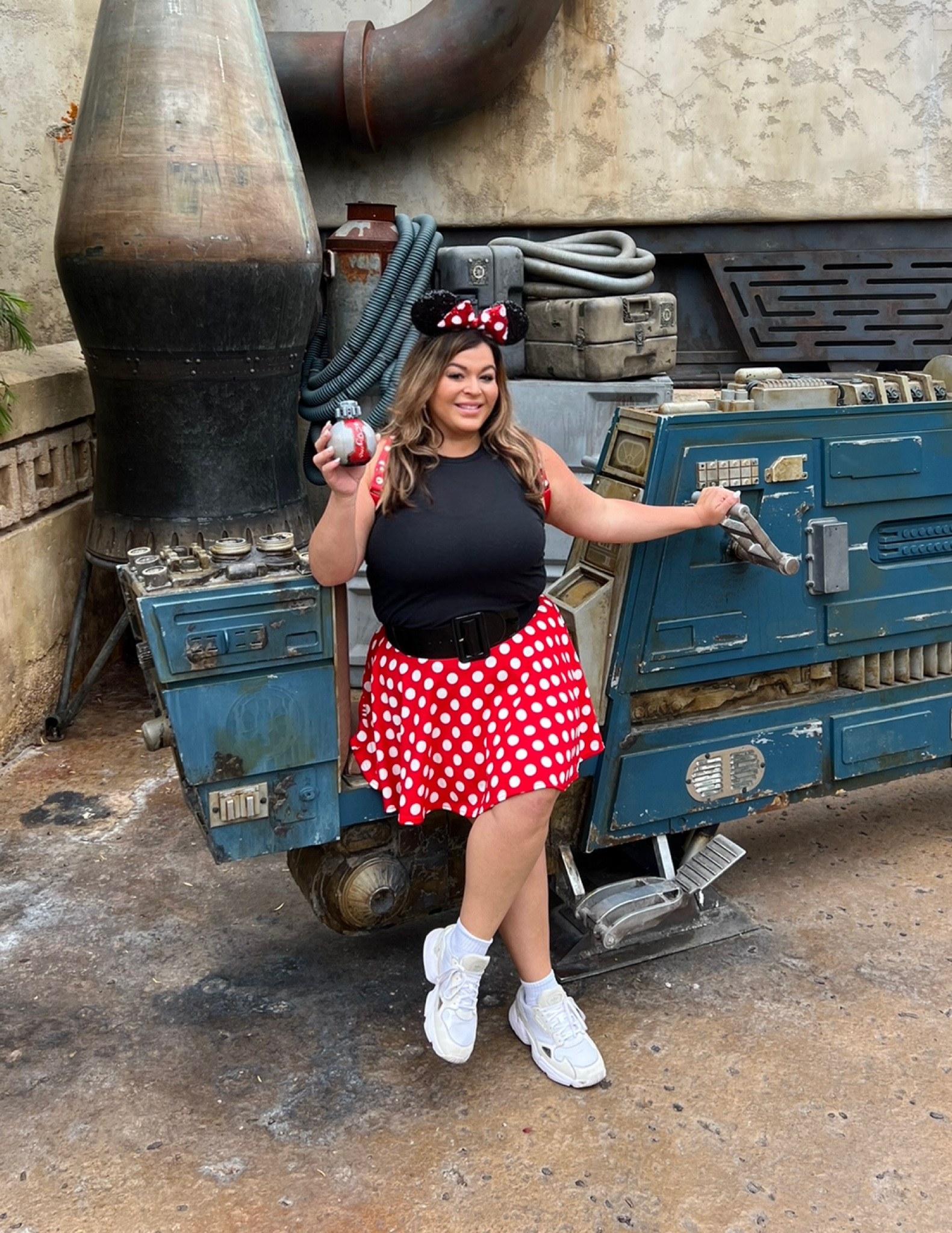 Disney vibes. Affordable outfit. Wear bike shorts or shapewear shorts under the skirt! 

#LTKtravel #LTKfindsunder50 #LTKstyletip