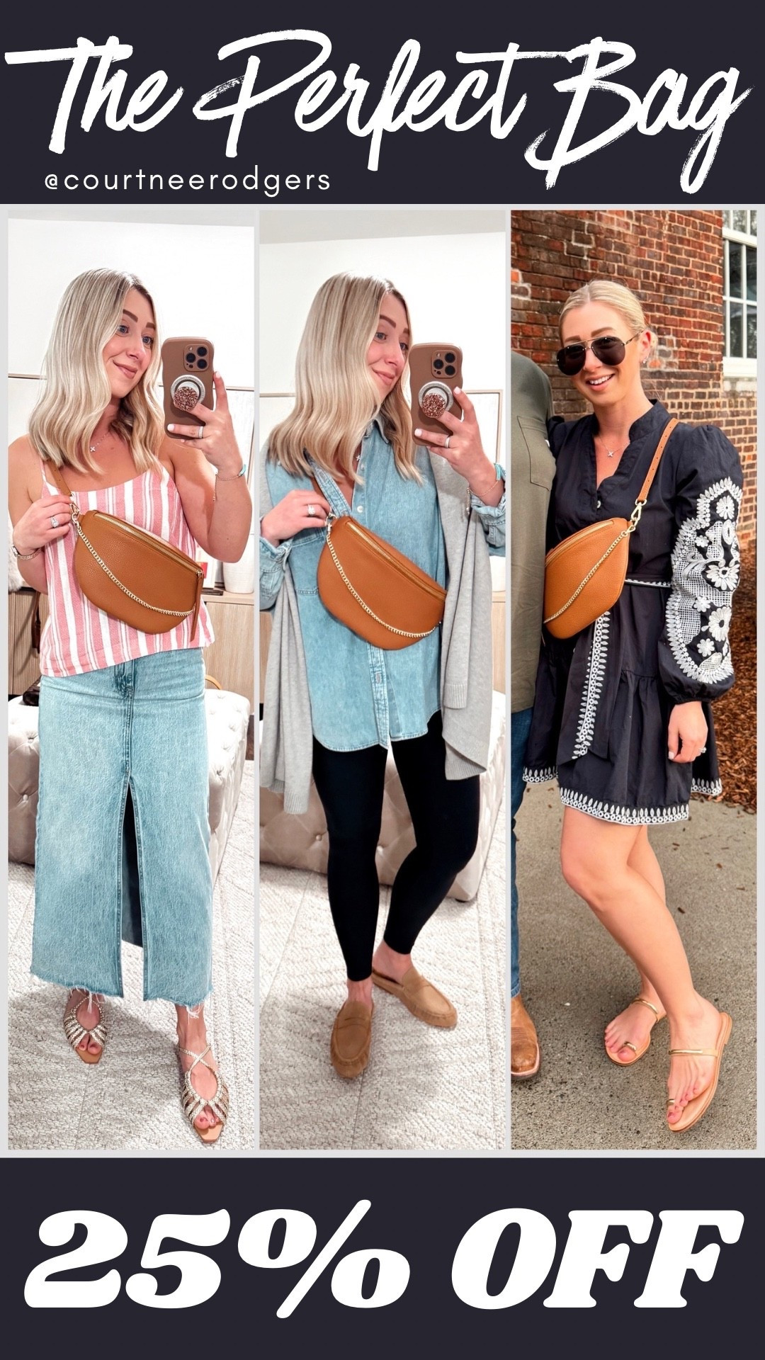 Loving this Gigi New York bag! Found it 25% OFF!!!! 👌🏻

•Dress size small
•denim shirt size XS (runs big)
•striped tank size small 

Date night, spring dresses, Gigi New York 

#LTKdayinmylife #LTKSaleAlert #LTKootd