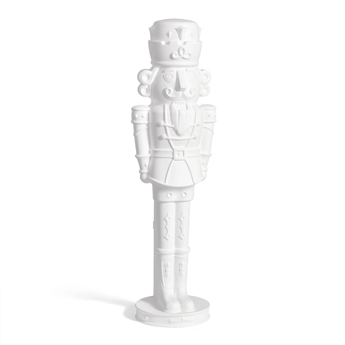 Step2 Nutcracker Prince Paintable DIY Holiday Statue, 4-Foot Tall, White | Wayfair North America