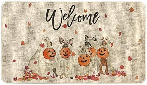 Fall Door Mat 30 X 17 Inch Fall Halloween Dog Welcome Doormat Indoor Outdoor Entrance Floor Rug N... | Amazon (US)