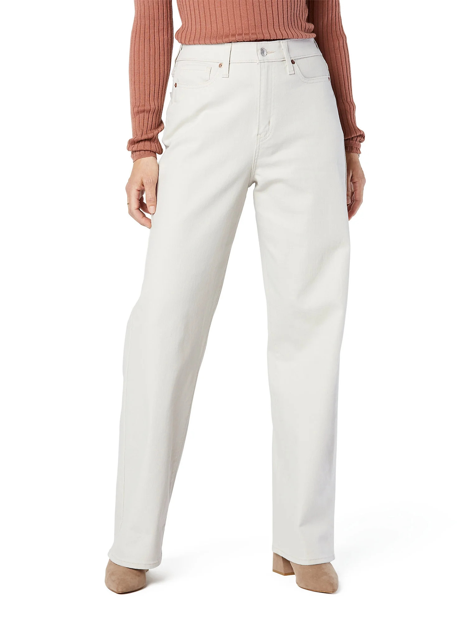 Signature by Levi Strauss & Co. Women's High Rise Loose Straight Jeans | Walmart (US)