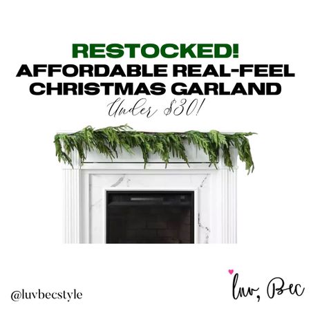 This garland went viral for its amazing price and authentic look/feel but has been sold out. It was just restocked and I grabbed 2! Grab while still available. Also linking some other favorite Christmas items from here  

#LTKhome #LTKHoliday #LTKSeasonal