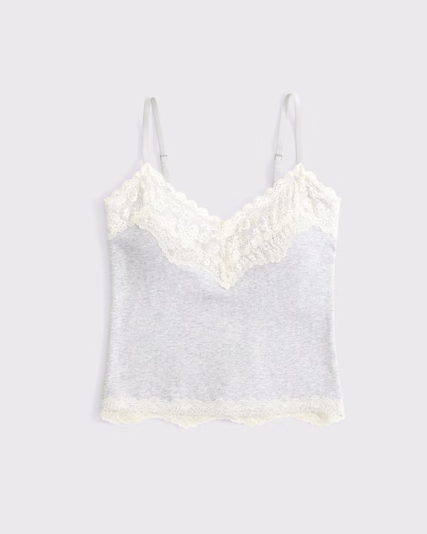 Women's Bra-Free Lace-Trim Cami | Women's Clearance | Abercrombie.com | Abercrombie & Fitch (UK)