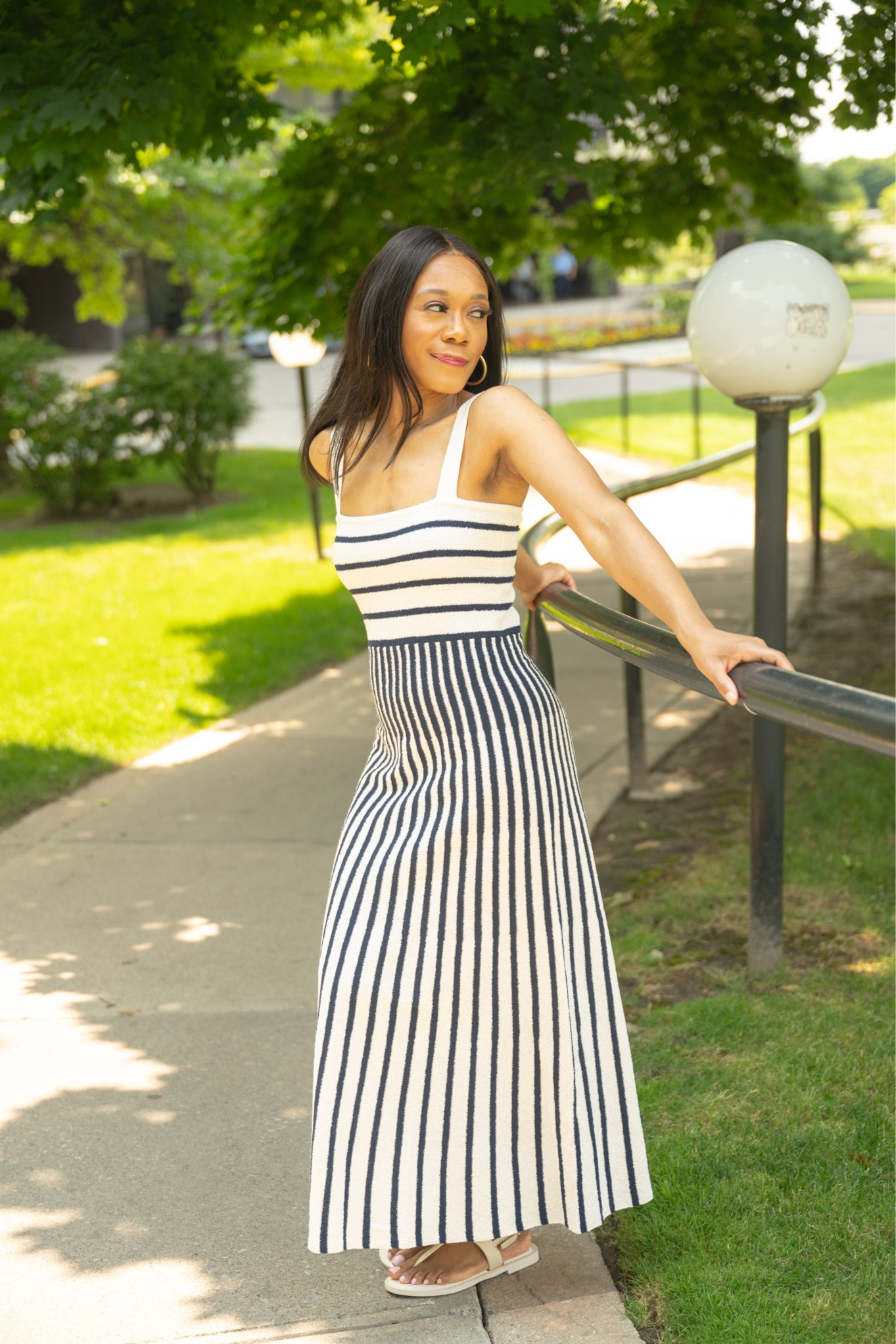 If you’re planning a warm weather vacation over the fall/winter you need to add this dress to your vacation wardrobe. It’s such a classic! I promise you’ll still be wearing it for summer 2025


Vacation outfit, warm weather outfit, summer dress, vacation dress, midi dress, knit dress, navy and white dress, strip dress, vacation dress, what to wear, how to style #LTKHoliday 

#LTKSeasonal #LTKTravel