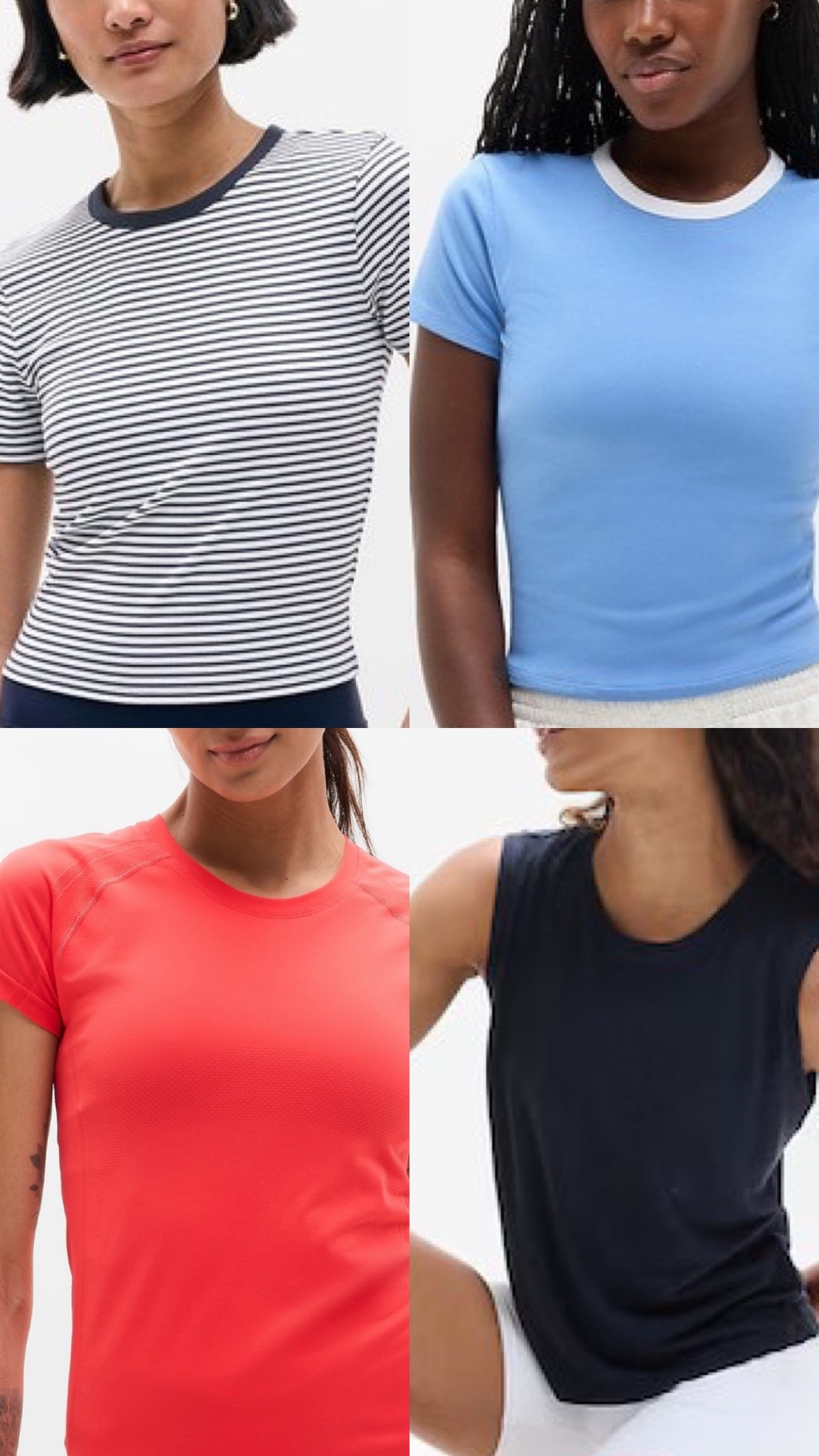 The four tops I bought at 40% off!

#LTKActive #LTKOver40
