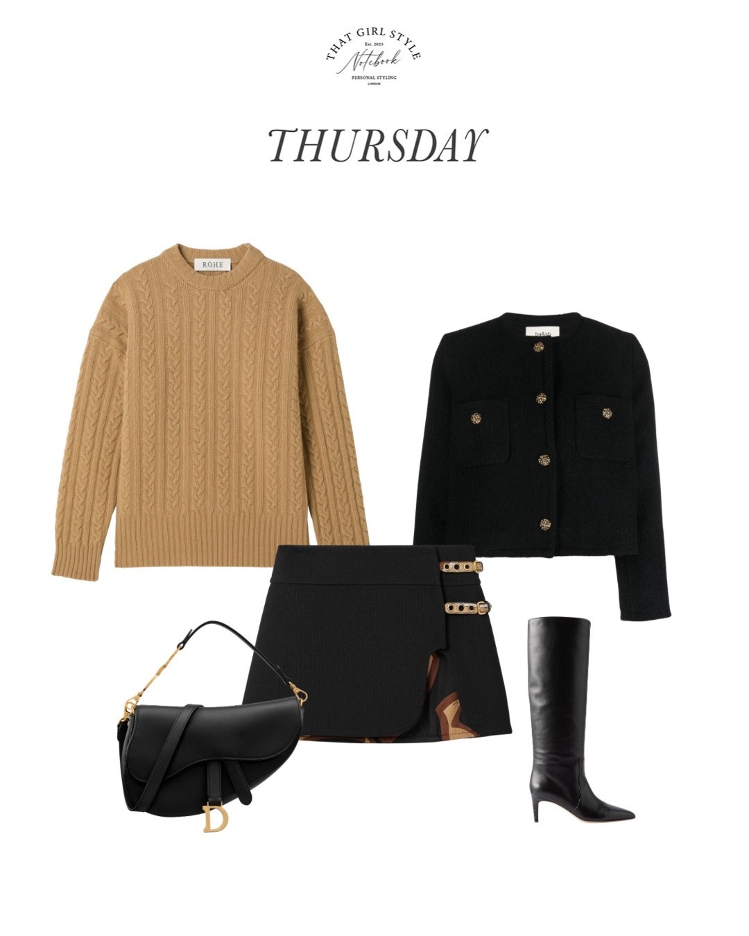 Look 116 | Jacket BA&SH Paris, Skirt Pucci, Jumper Róhe, Bag Christian Dior, Boots Paris Texas

#LTKstyletip #LTKwinter #LTKluxury