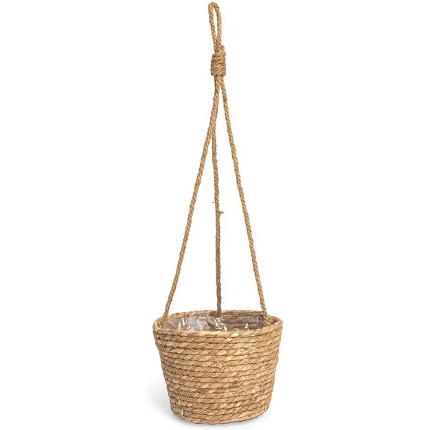 Farmlyn Creek Rope Hanging Planter, Woven Ceiling Plant Basket Hanger, 8 x 8 x 6" | Target