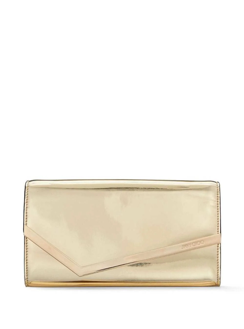 Jimmy Choo Emmie Mirrored Pouch Bag | Cettire Global