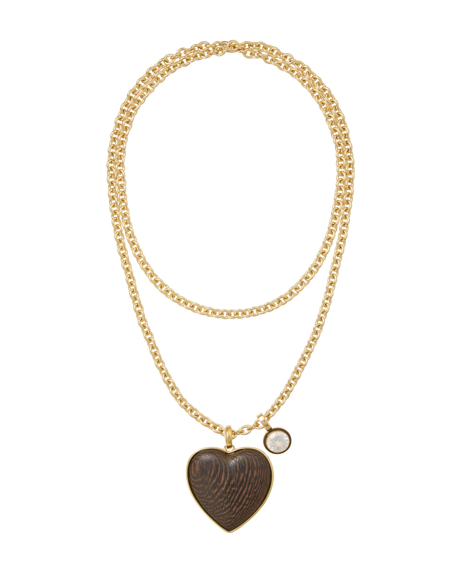 The Big Simple Wood Heart Pendant | Roxanne Assoulin