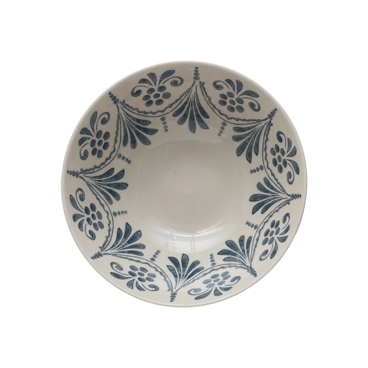 Blue Hand Painted Serving Bowl | Tuesday Made