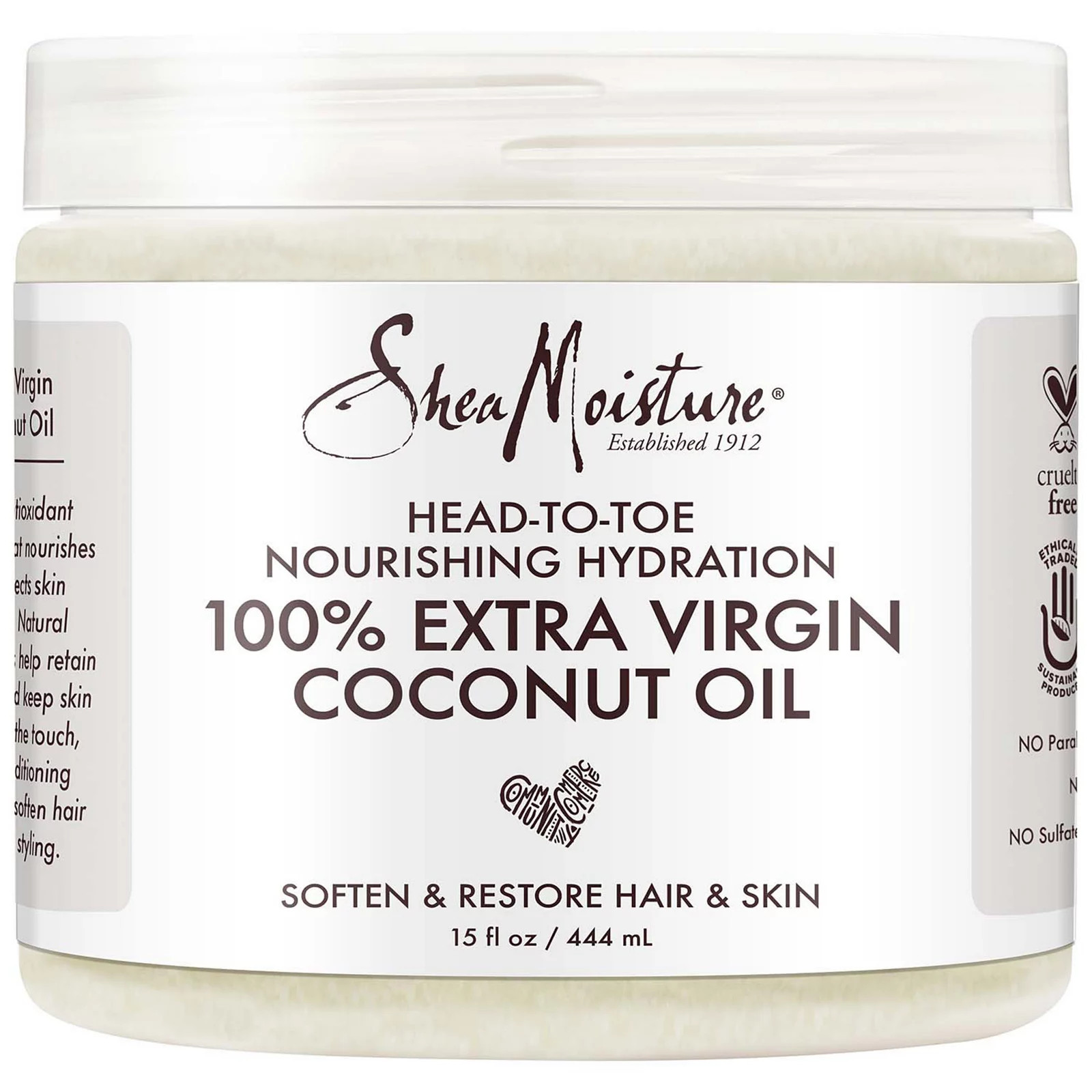 SheaMoisture 100% Extra Virgin Coconut Oil, Size: 15 Oz, Multicolor | Kohl's
