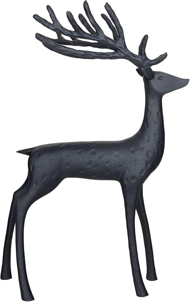 Amazon.com: Creative Co-Op Tall Resin Reindeer Decor, Black : Home & Kitchen | Amazon (US)