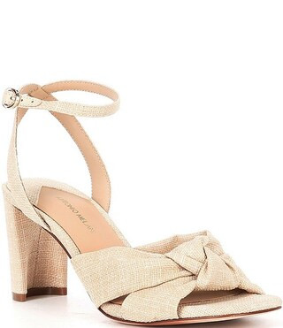 Tess Linen Knotted Dress Sandals | Dillard's