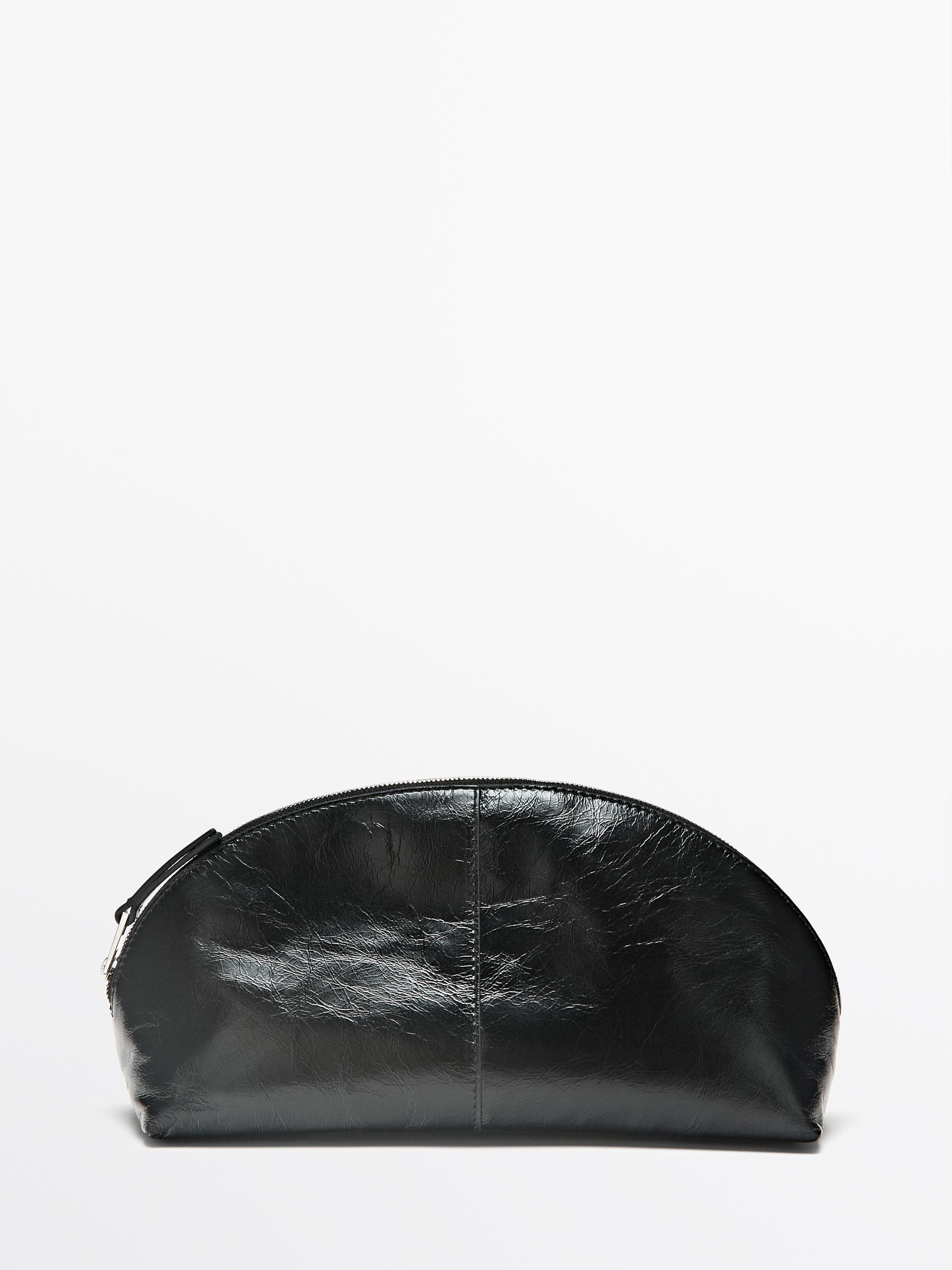 Necessaire aus Leder und Nappaleder | Massimo Dutti DE