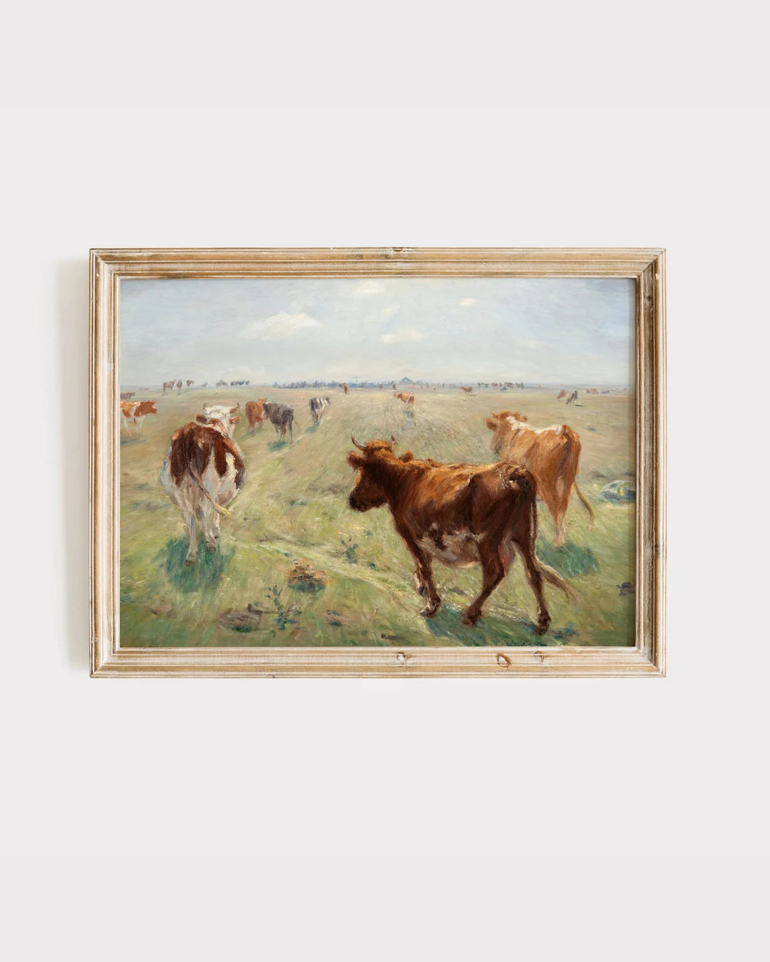 Country Farm Painting Vintage Farmhouse Wall Decor Antique - Etsy | Etsy (US)