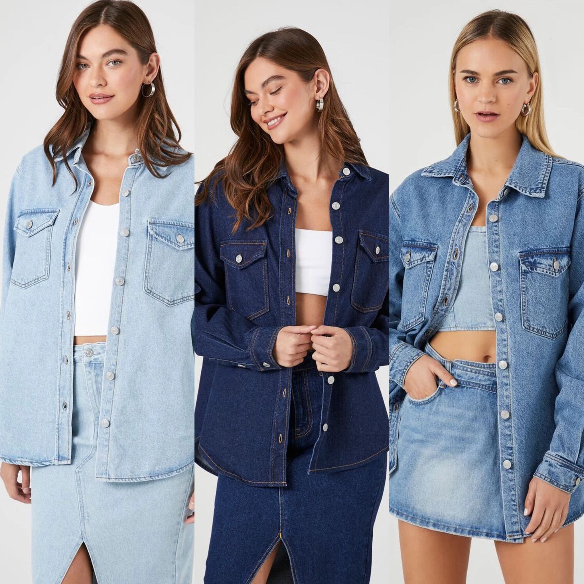 New Forever 21 Denim Jackets

#LTKSeasonal #LTKstyletip #LTKitbag