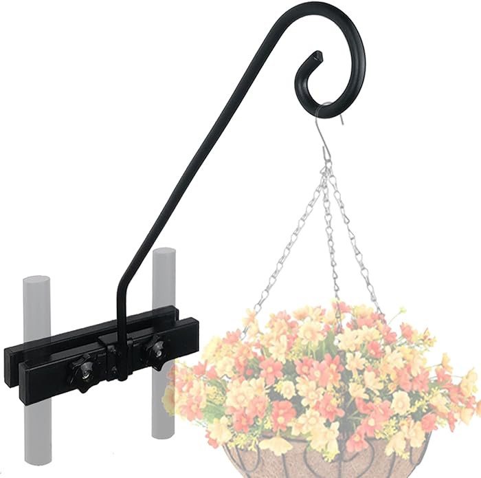 Deck Hook Rail Suitable for Hanging Flower Baskets Wind Chimes Planters Bird Feeders Lights, Heav... | Amazon (US)