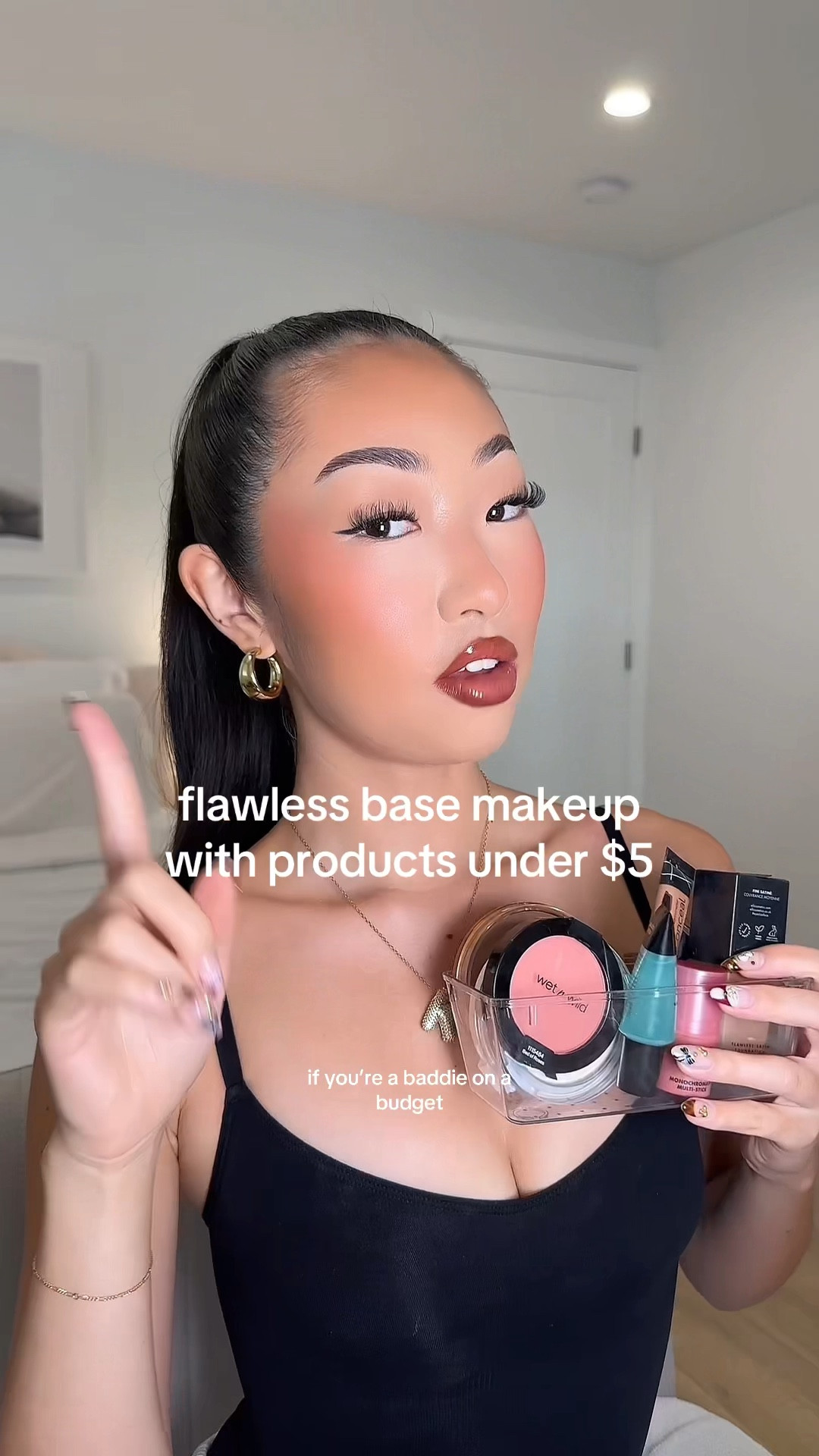 How to be a baddie on a budget and get a flawless base with makeup products under $5 ✨ 
