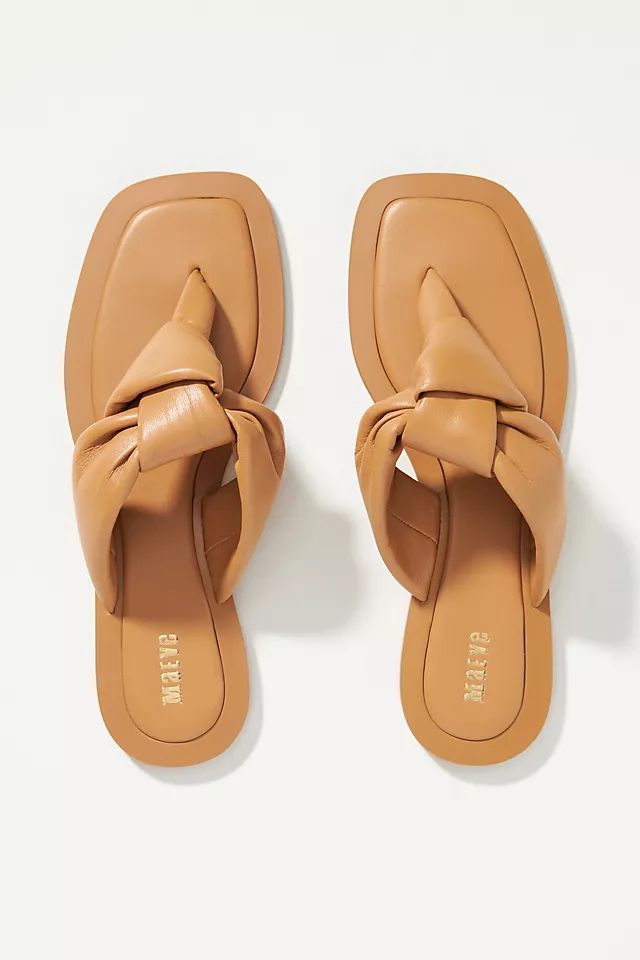 Maeve Puffy Knotted Sandals | Anthropologie (US)