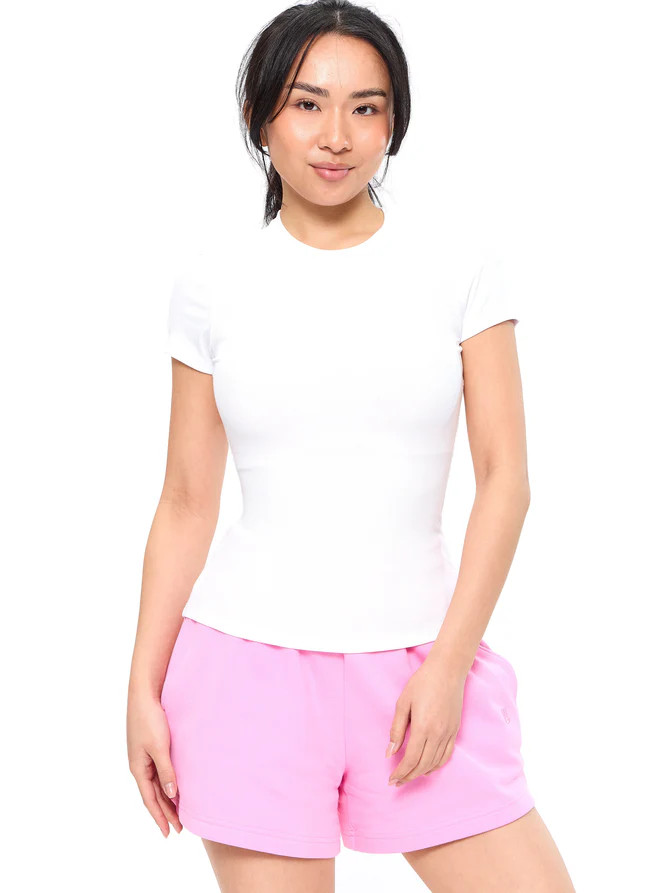 Nimbus Rib Tee - Rainwater Blue | Buffbunny