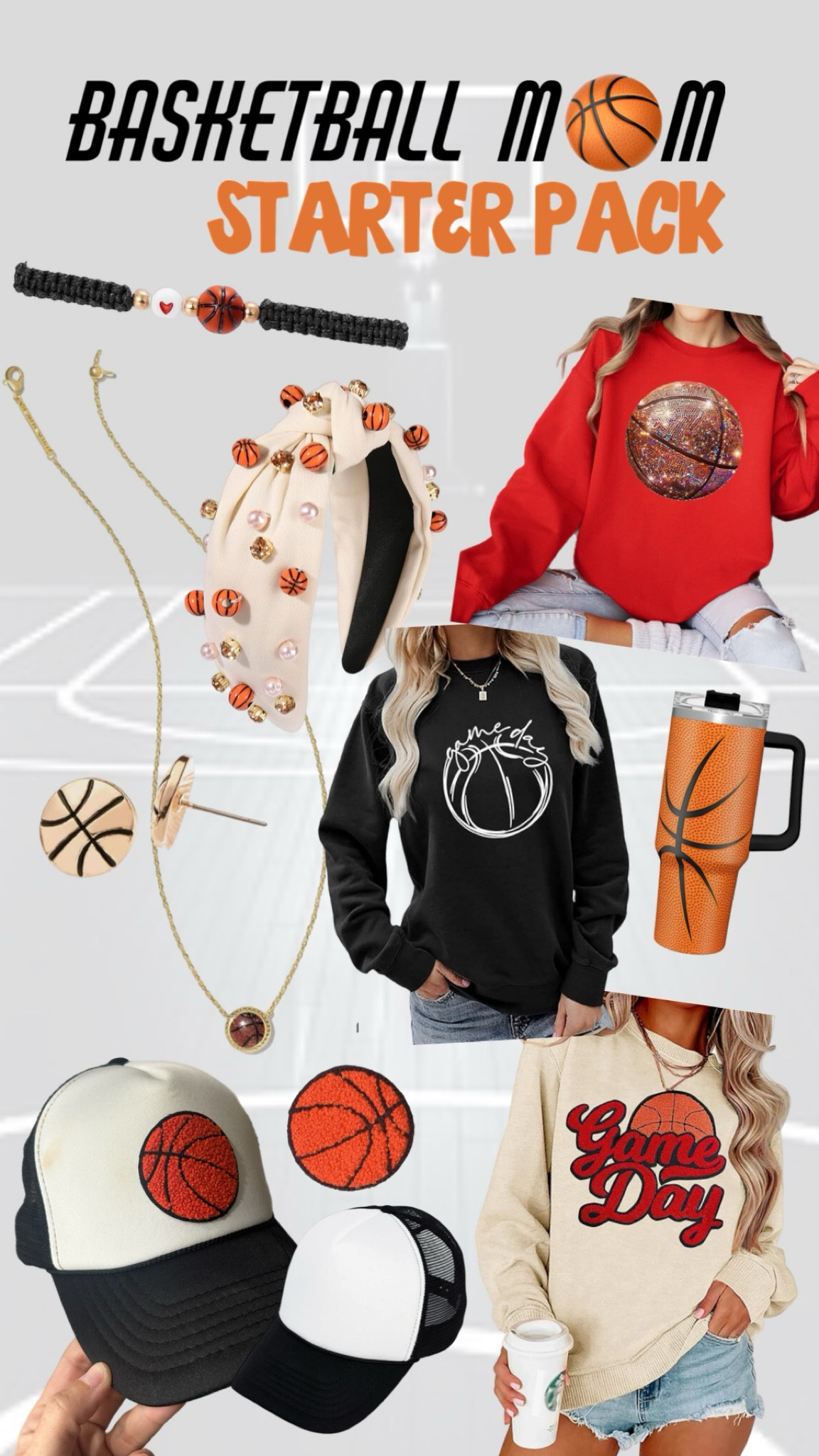 Basketball Mom Starter Pack - patch trucker hat, Kendra Scott necklace, Gameday shirts, earrings, bracelet, cup, headband 

#LTKGiftGuide #LTKKids #LTKFamily