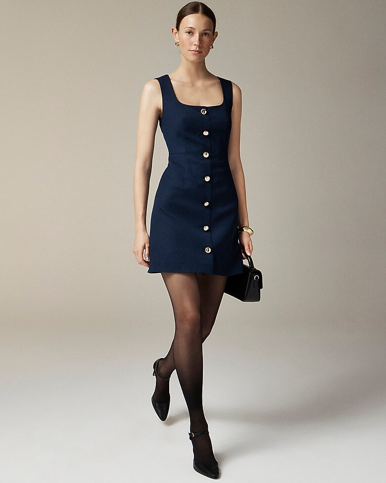 Sofia sleeveless dress in structured wool | J. Crew US