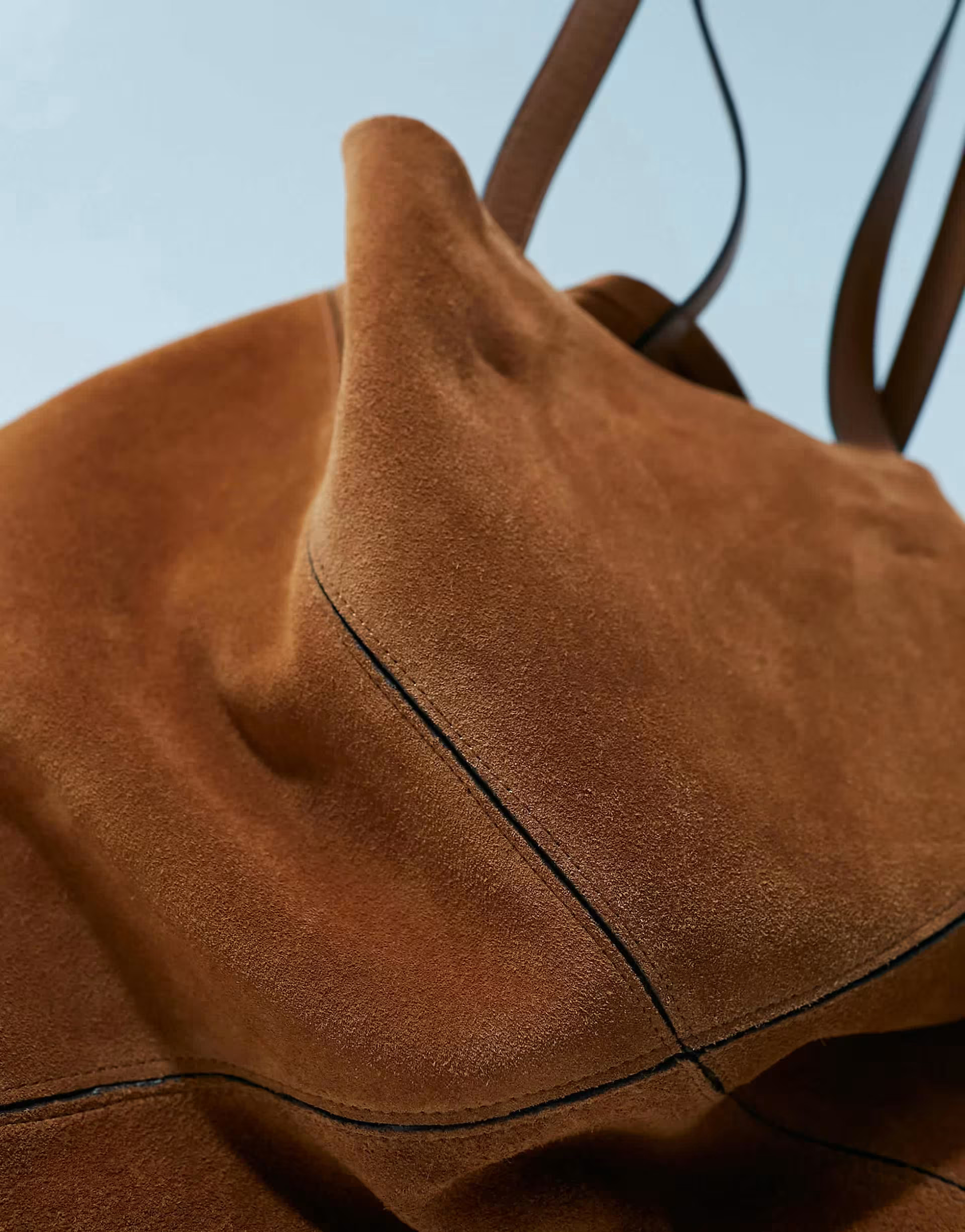 ASOS  DESIGN suede panelled oversized tote in tan | ASOS | ASOS (Global)