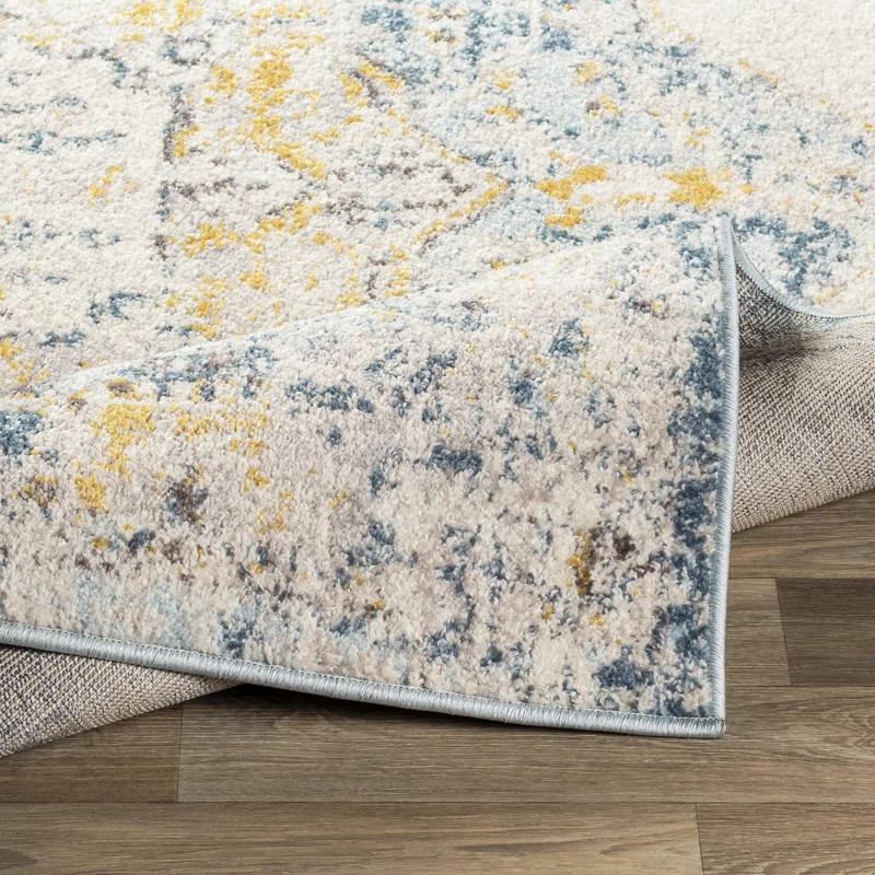 Walker Oriental Bright Yellow Area Rug | Wayfair North America