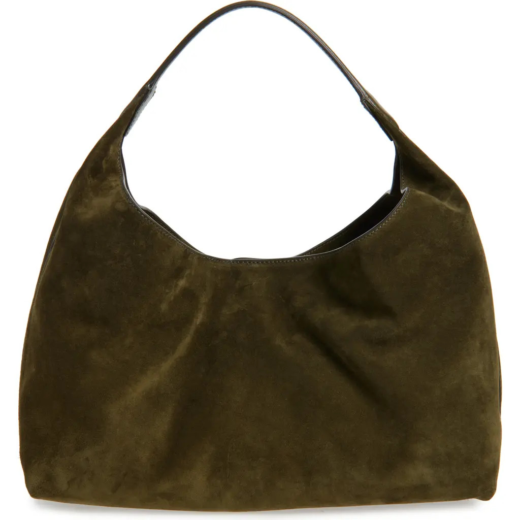 Madewell The Mylie Suede Shoulder Bag in Loden at Nordstrom | Nordstrom