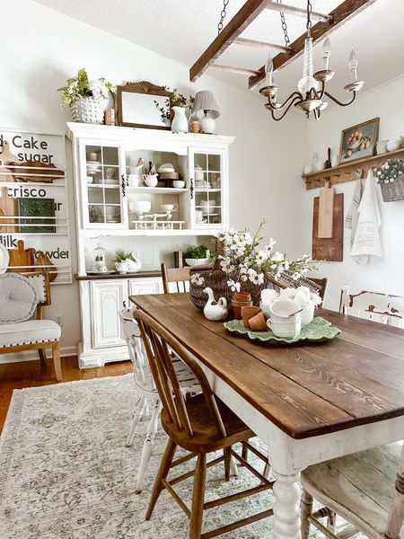 Cozy summer farmhouse cottage dining room 

#LTKStyleTip #LTKHome #LTKSeasonal