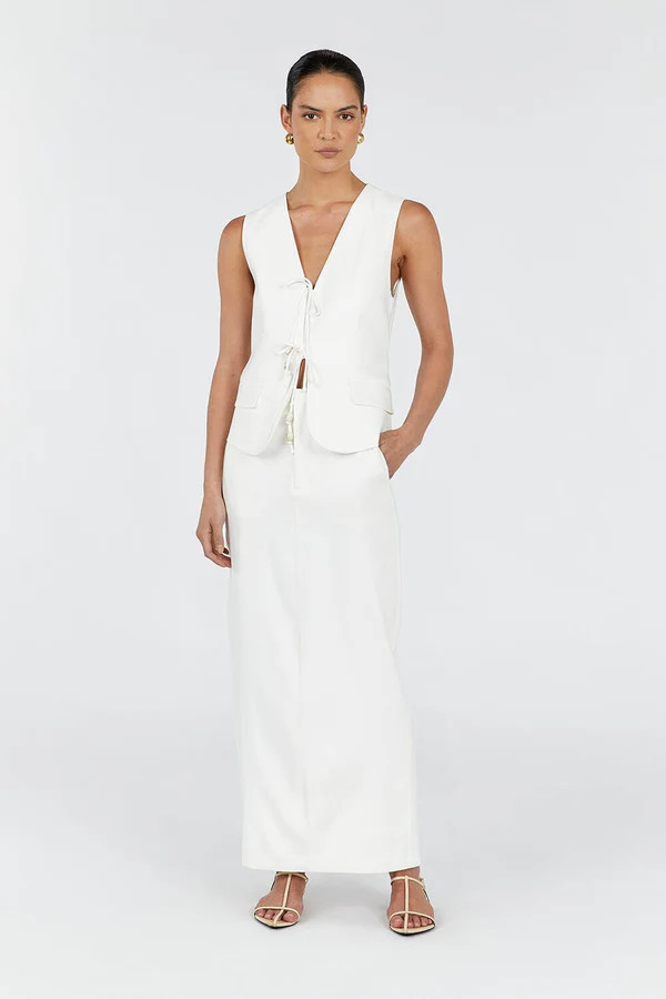 LUCCA MILK MIDI SKIRT | DISSH