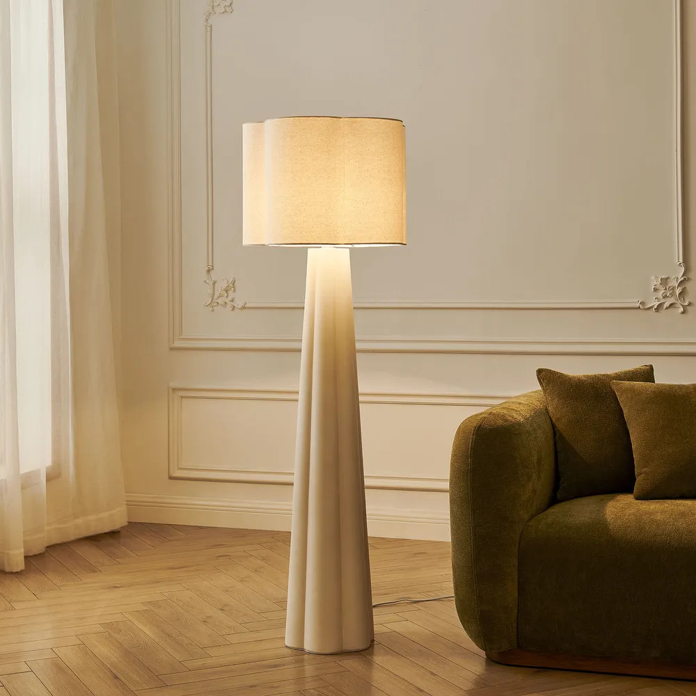 Zenith White Cement Floor Lamp$4991 ReviewColor:WhiteWhiteSITEWIDE SALE: Enjoy $120 off $2000, $3... | Hernest