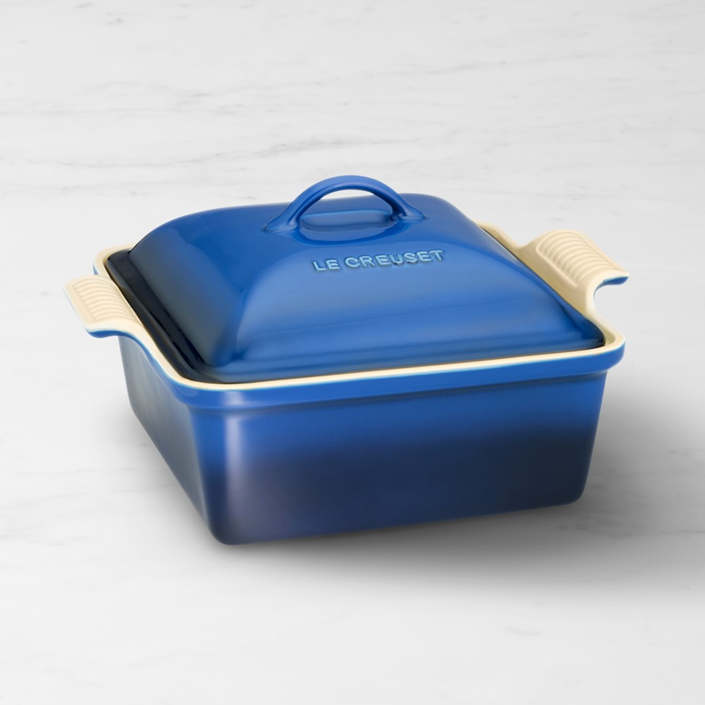 Le Creuset Stoneware Heritage Covered Square Baker, 4-Qt. | Williams-Sonoma