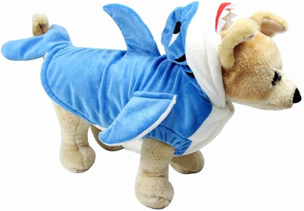 Hotumn Pet Costume Dog Shark Costume Cute Pet Clothes Dog Outfit for Winter Halloween Holiday Coa... | Amazon (US)